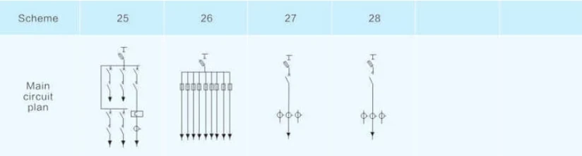XL-21 Distribution Cabinet Main Circuit Plan XL-21 Distribution Cabinet Main Circuit Plan